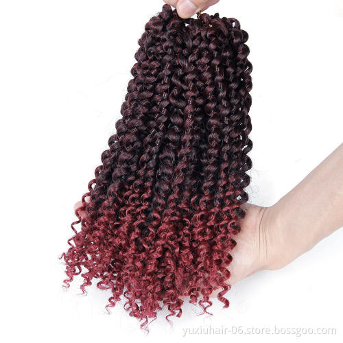 3X Jerry curl crochet hair 10" Synthetic Afro Kinky Curly Crochet Twist Braiding Hair Ombre Short Blonde Grey braiding hair